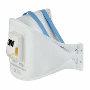 3M™ Aura™ Respiratore per carteggiatura a mano e per l'uso di utensili elettrici 9322, FFP2, con valvola