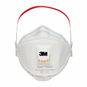 3M™ Aura™ Respiratore per lavori di isolamento e su legno 9332, FFP3, con valvola